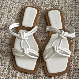White Sandals by